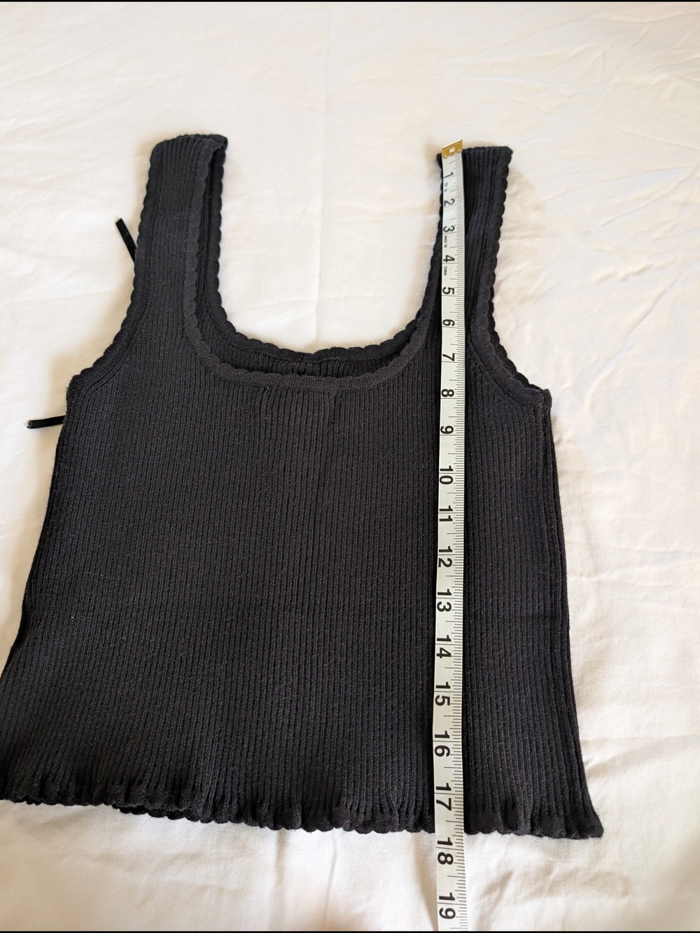 ee:some Black Ribbed Button-Front Tank Top - Picture 2 of 4
